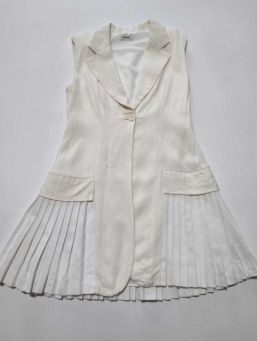 Sandro Carine Sleeveless Mini Dress V-Neck Sleeveless Size S - Picture 2 of 14